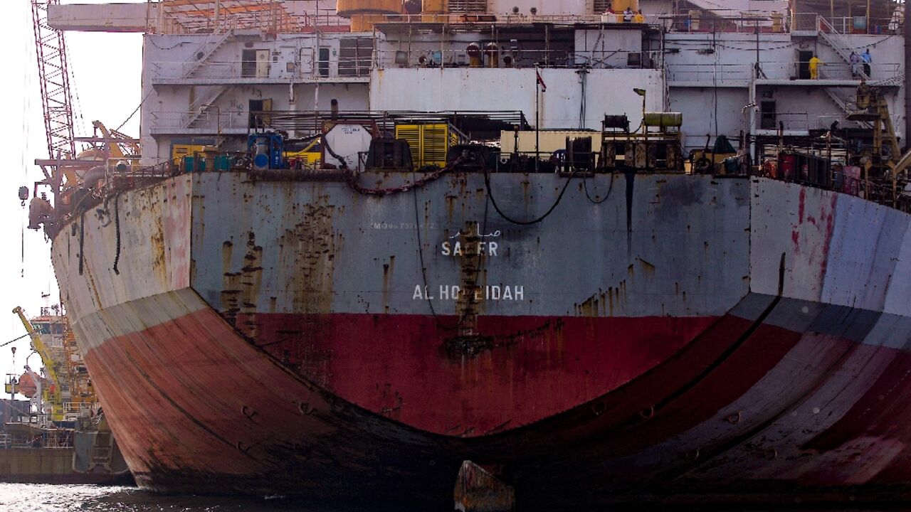 The Yemen-flagged FSO Safer oil tanker has been moored for decades in the Red Sea off the coast of Yemen's western province of Hodeida