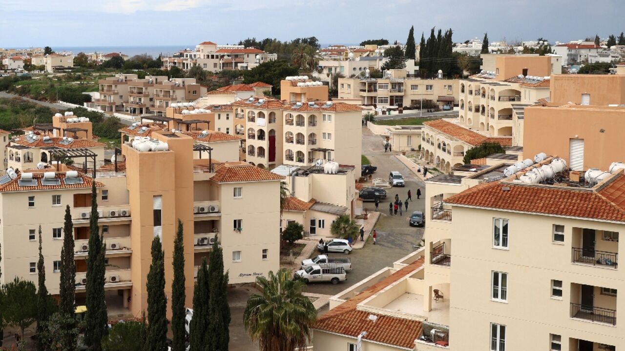 Saint Nicolas residential complex in Chlorakas, a Cypriot town where Greek Cypriots and Syrian migrants clashed Saint Nicolas residential complex in Chlorakas, a Cypriot town where Greek Cypriots and Syrian migrants clashed