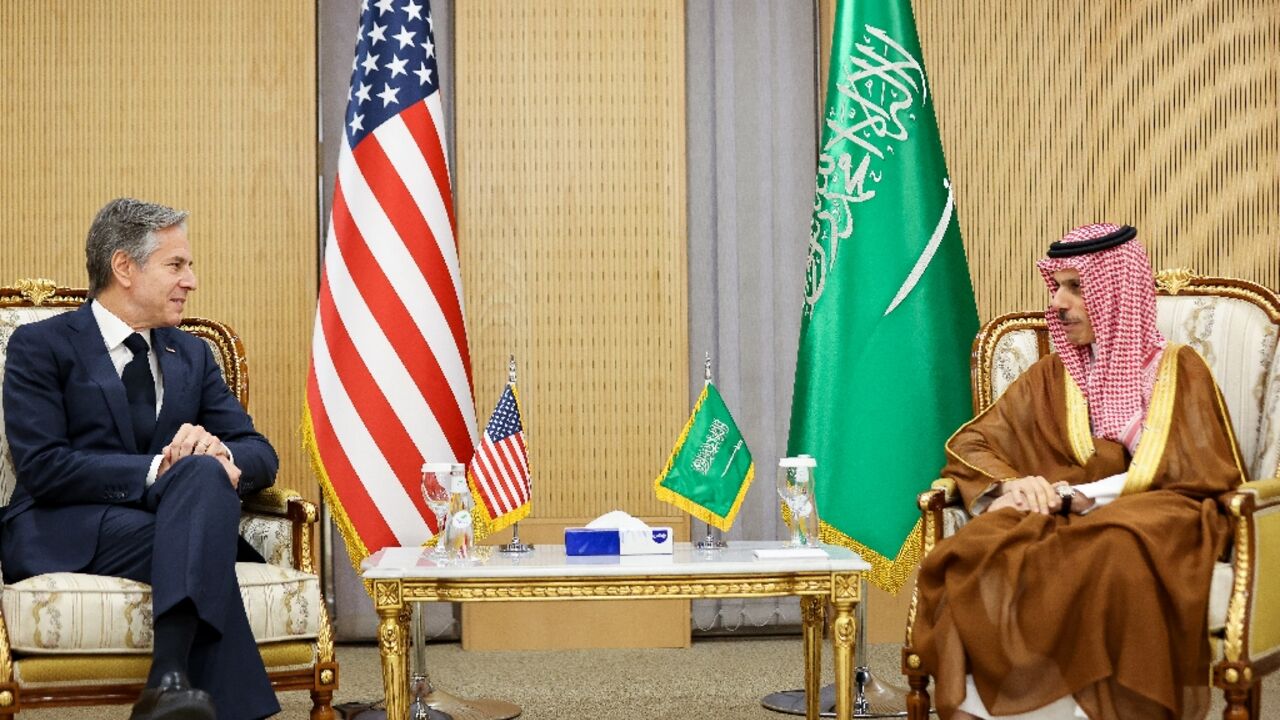 US Secretary of State Antony Blinken met with Saudi Arabia's Foreign Minister Prince Faisal bin Farhan during a visit to Riyadh in June