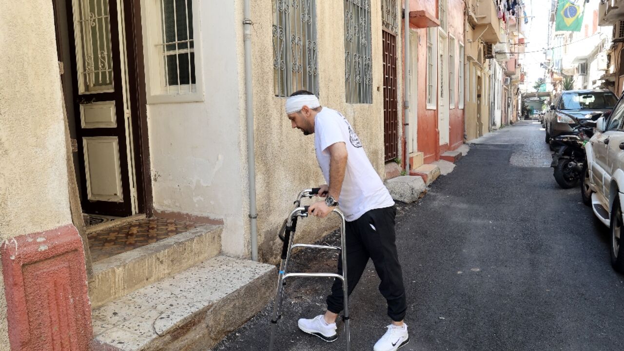 Already ill with multiple sclerosis, Dany Salameh found himself struggling to walk after the Beirut port blast Already ill with multiple sclerosis, Dany Salameh found himself struggling to walk after the Beirut port blast