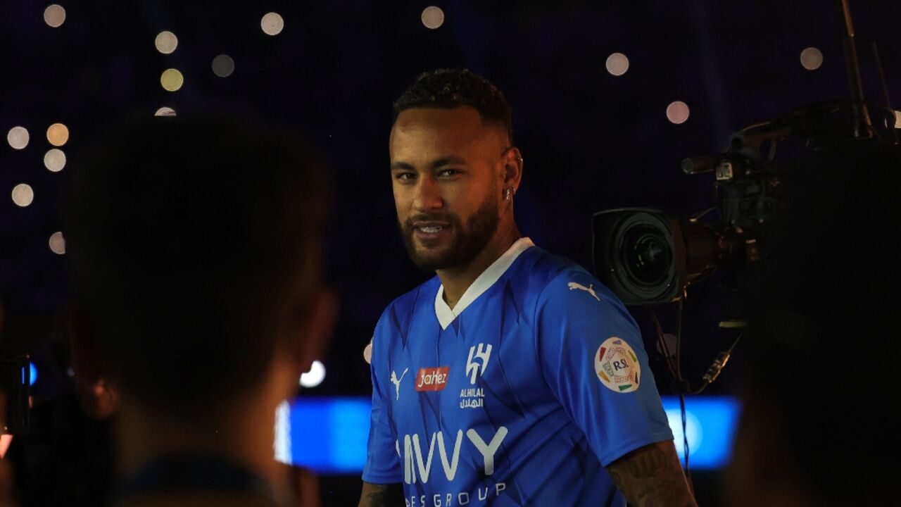 Brazilian superstar Neymar was unveiled by Al-Hilal on Saturday