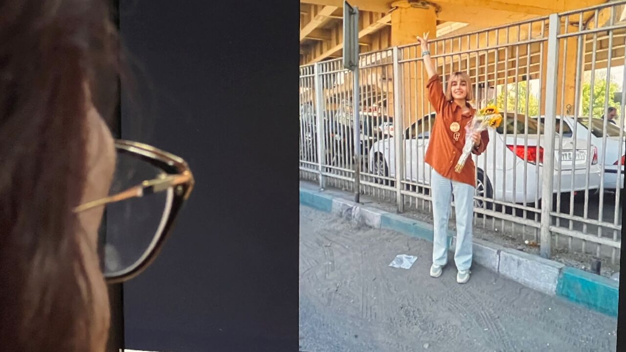 After previous releases, Maroufian has defiantly posted pictures of herself without a headacarf in defiance of the Islamic republic's strict dress code for women After previous releases, Maroufian has defiantly posted pictures of herself without a headacarf in defiance of the Islamic republic's strict dress code for women