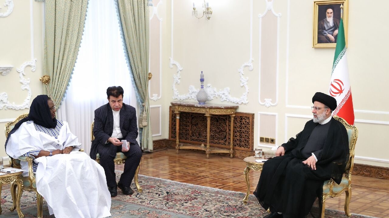 Iranian President Ebrahim Raisi met with Burkina Faso's Foreign Minister Olivia Rouamba in Tehran