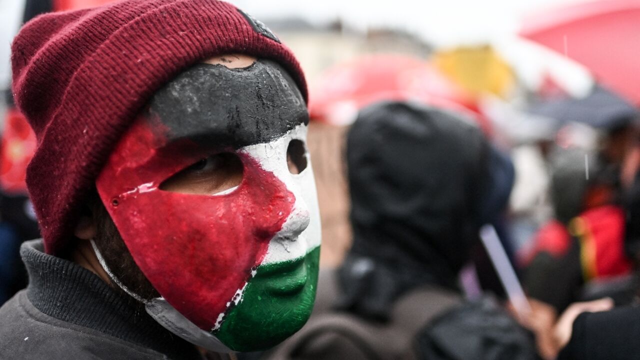 Demonstrations in France sparked by the Mideast situation have been peaceful so far Demonstrations in France sparked by the Mideast situation have been peaceful so far