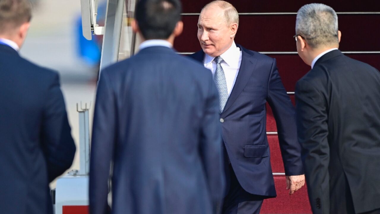 Russia's Vladimir Putin arrives in Beijing on Tuesday for meetings with Xi Jinping and a Belt and Road Initiative forum