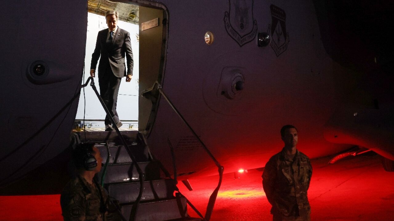 US Secretary of State Antony Blinken arrives in Jordan on Friday evening after leaving Israel empty-handed in his efforts to secure humanitarian "pauses" in its war to destroy Hamas