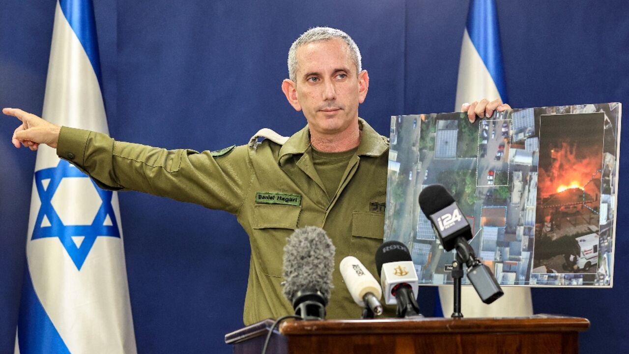 Israeli army spokesman Daniel Hagari has addressed the public every night for the past six weeks Israeli army spokesman Daniel Hagari has addressed the public every night for the past six weeks