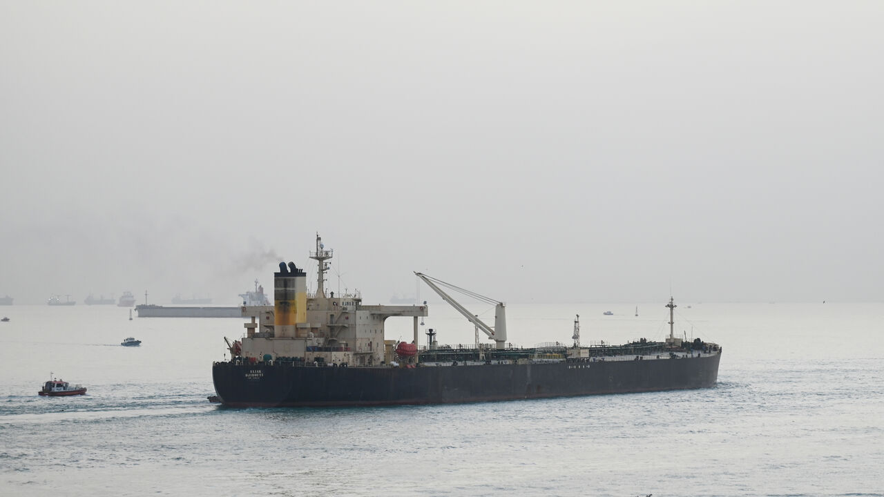 SUEZ, EGYPT - JANUARY 10: A ship transits the Suez Canal towards the Red Sea on January 10, 2024 in Suez, Egypt. on January 10, 2024 in Suez, Egypt. In the wake of Israel's war on Gaza after the October 7 Hamas attack on Israel, Houthi rebels in Yemen pledged disruption on all ships destined for Israel through the Red Sea's Suez Canal. The disruption on world trade is evident in the number of companies using this container ship route - a 90 per cent decline compared to figures one year ago. (Photo by Sayed