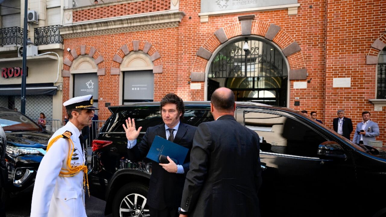 Argentina's President Javier Milei made an address at the Holocaust Museum in Buenos Aires 