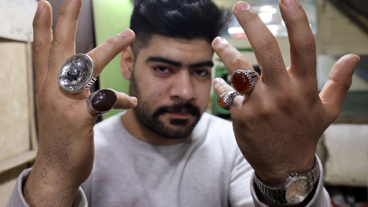 Gemstones in Iran are said to enhance prayer Gemstones in Iran are said to enhance prayer
