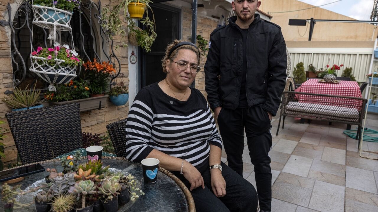Tali Hadad with her son Itamar Tali Hadad with her son Itamar