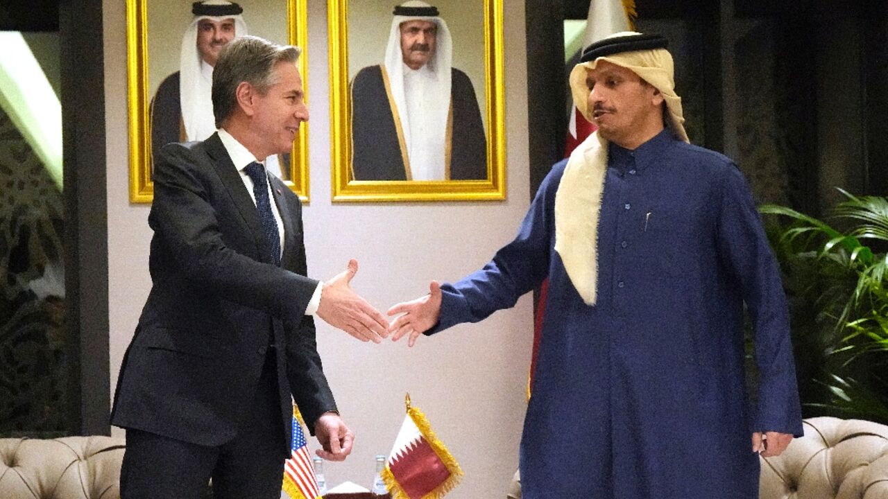 US Secretary of State Antony Blinken was in Doha when Qatar's Prime Minister Sheikh Mohammed bin Abdulrahman al-Thani announced that Hamas has responded to a truce deal to end the war with Israel 