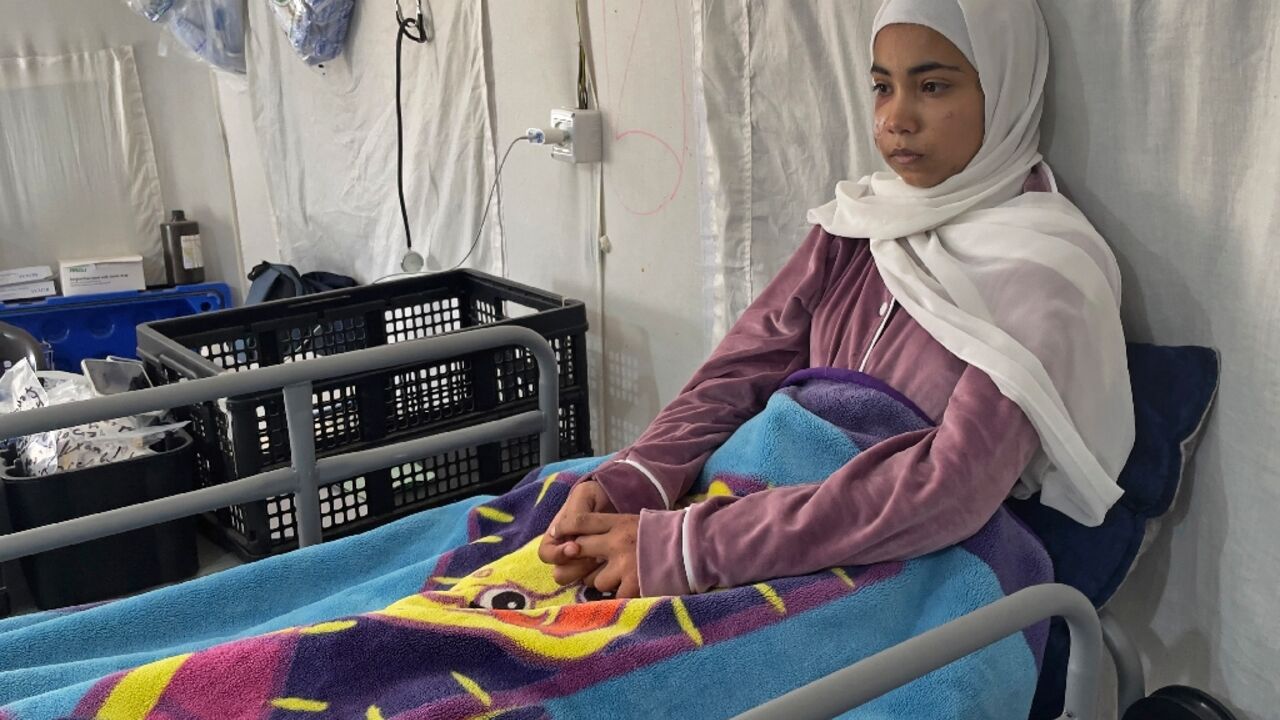 Hala Hazem Hamada, 15, endured days under the rubble in a raid that saw six relatives killed before she was rescued