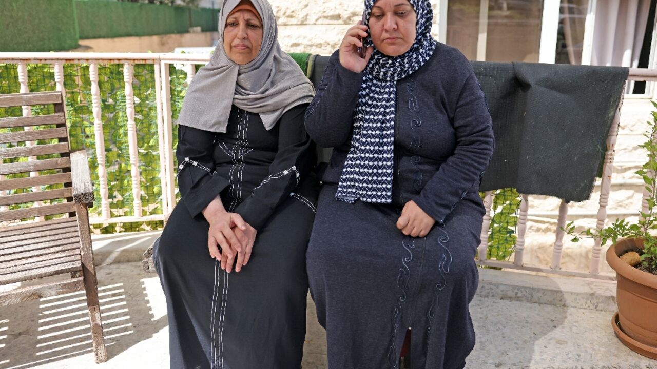Palestinians Rim Abu Obeida (L) and Manal Abu Shaaban are waiting anxiously to learn if they'll be sent back to war-torn Gaza Palestinians Rim Abu Obeida (L) and Manal Abu Shaaban are waiting anxiously to learn if they'll be sent back to war-torn Gaza