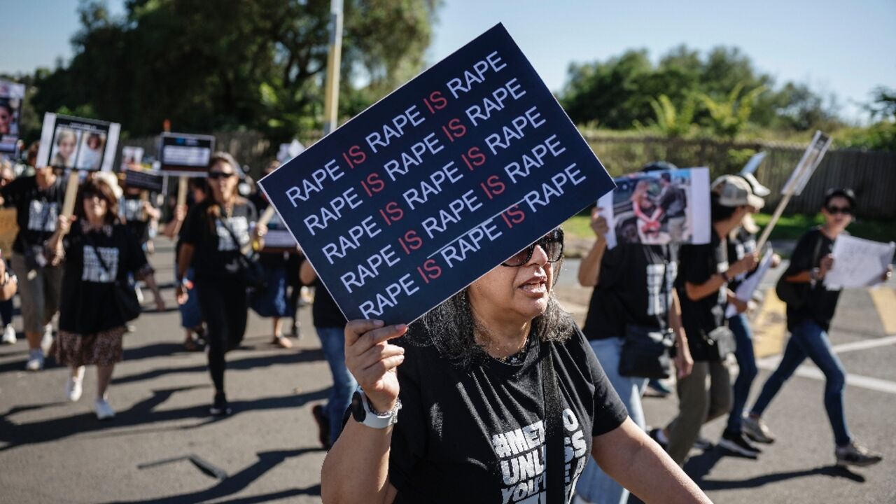 South African Jewish women marked International Women's Day by marching to highlight the plight of Israeli women held hostage by Hamas in Gaza