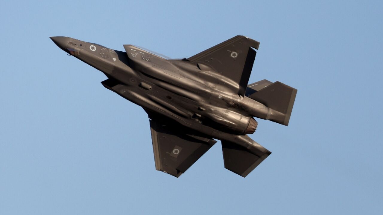 An Israeli F-35 warplane performs during an air show near the southern city of Beer Sheva on June 29, 2023 An Israeli F-35 warplane performs during an air show near the southern city of Beer Sheva on June 29, 2023