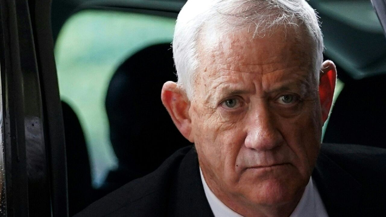 The centrist party of Israeli war cabinet member Benny Gantz, seen here during a US visit in March, has submitted a bill to dissolve parliament and hold an early election The centrist party of Israeli war cabinet member Benny Gantz, seen here during a US visit in March, has submitted a bill to dissolve parliament and hold an early election