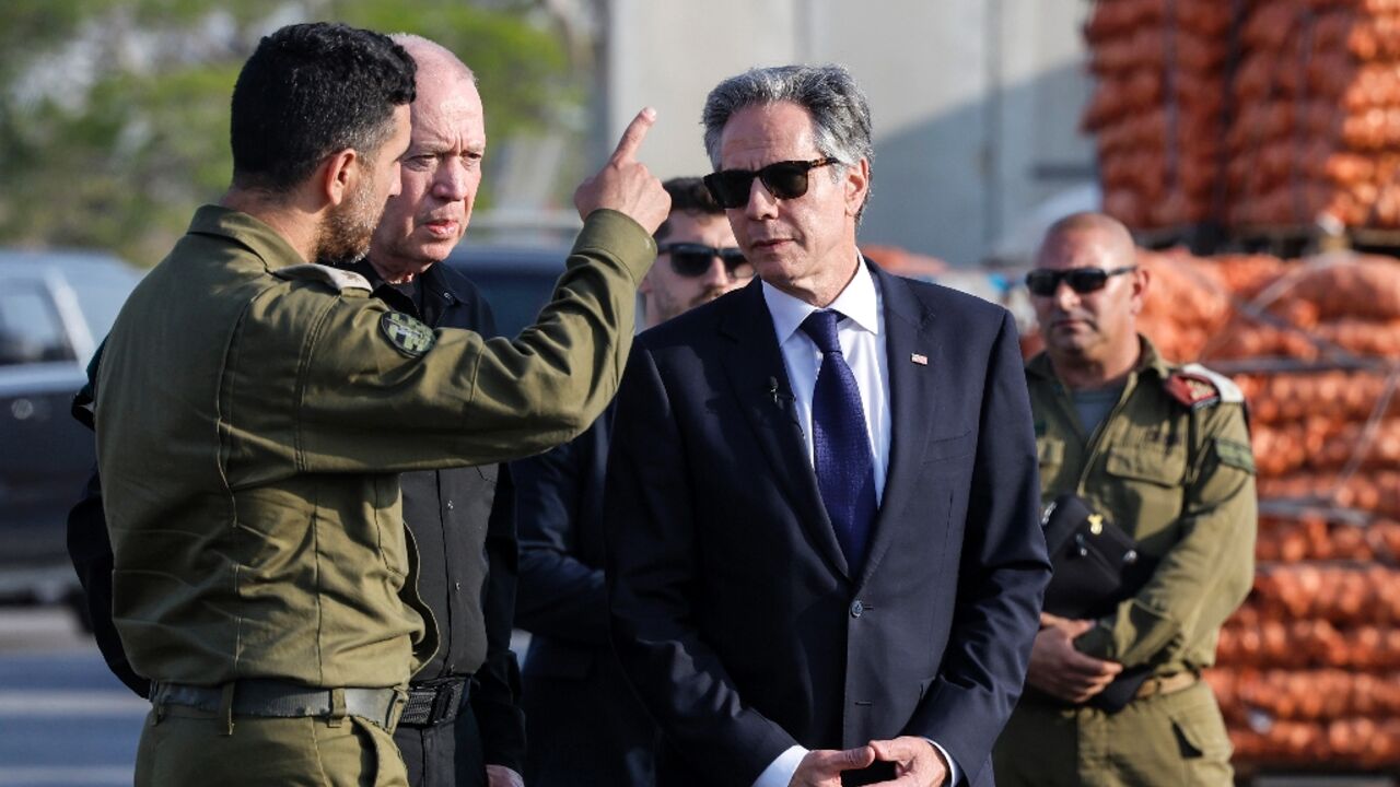 US Secretary of State Antony Blinken had talked of progress in getting aid into Gaza on a visit to the Kerem Shalom crossing on May 1, but that was before Israel launched its controversial assault on the southern city of Rafah US Secretary of State Antony Blinken had talked of progress in getting aid into Gaza on a visit to the Kerem Shalom crossing on May 1, but that was before Israel launched its controversial assault on the southern city of Rafah