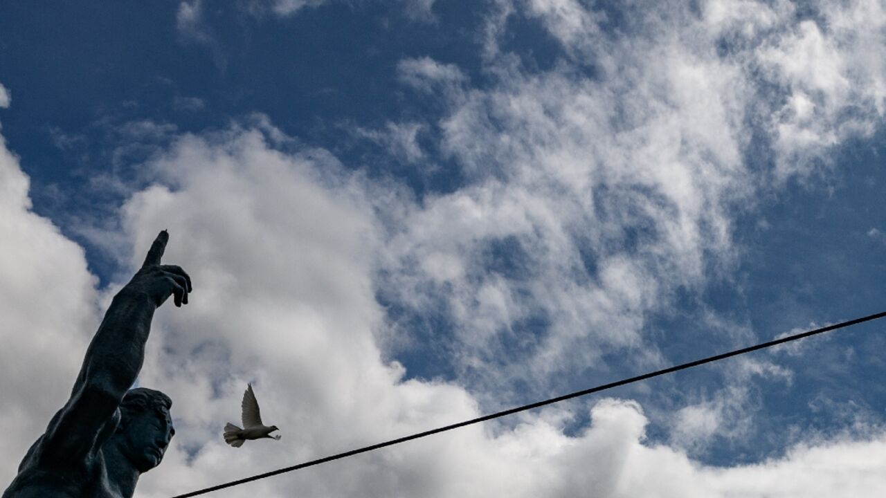 The sombre memorial at Nagasaki's Peace Park has in the past included ringing bells, a release of doves, and a prayer ceremony for the bombing victims