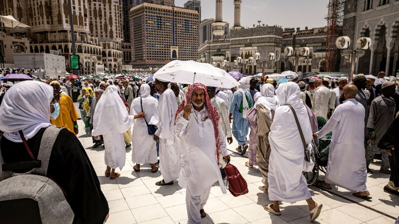 Average high temperatures of 44C (111F) are expected at the hajj