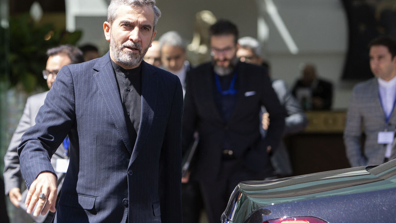 Iran's chief nuclear negotiator Ali Bagheri Kani leaves after talks at the Coburg Palais, the venue of the Joint Comprehensive Plan of Action (JCPOA) in Vienna on August 4, 2022. - The United States and the European Union's Iran nuclear envoys on August 3, 2022 said they were travelling to Vienna for talks with Tehran's delegation as they seek to salvage the agreement on its atomic ambitions. (Photo by Alex HALADA / AFP) (Photo by ALEX HALADA/AFP via Getty Images)