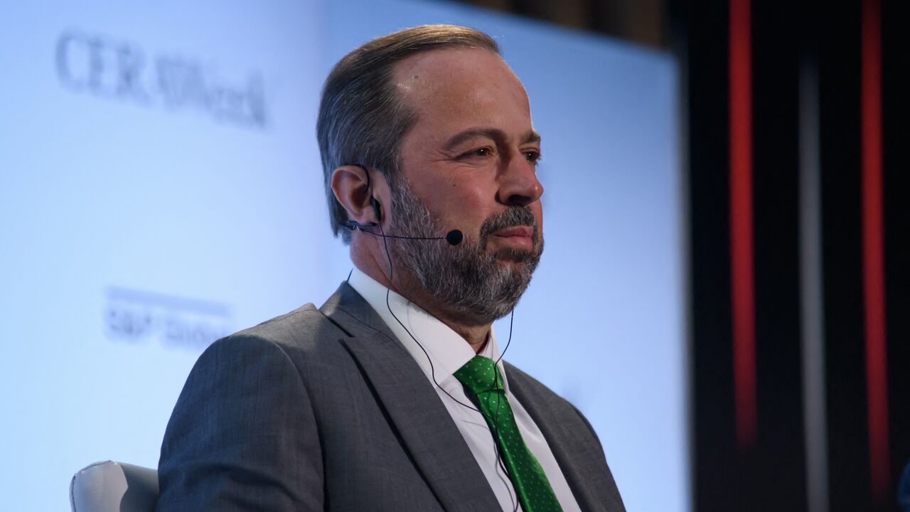 Brazil's Minister of Mines and Energy Alexandre Silveira de Oliveira speaks during the CERAWeek oil summit in Houston, Texas, on March 19, 2024. 