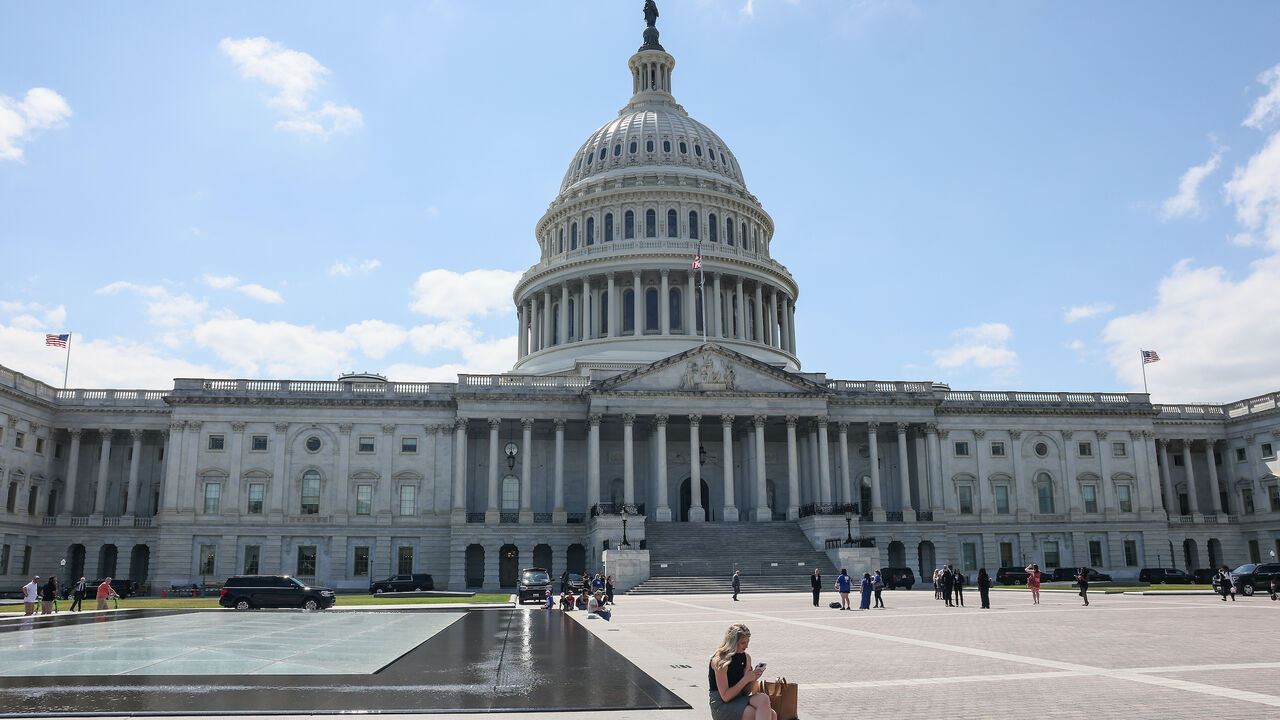 Exterior view of the U.S. Capitol building prior to a roundtable discussion on Supreme Court Ethics conducted by Democrats of the House Oversight and Accountability Committee at the Rayburn House Office Building on June 11, 2024 in Washington, DC.