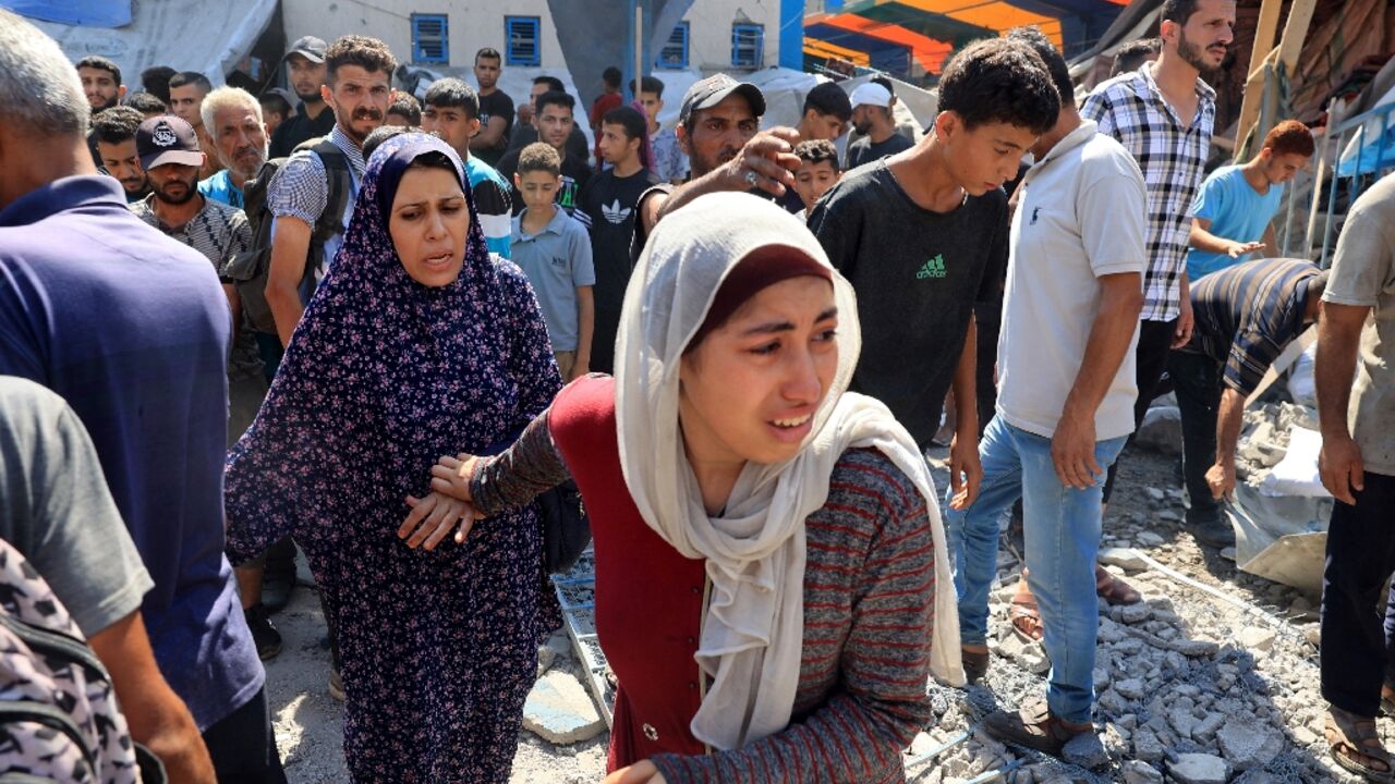 The Israeli strike on the Gaza Strip's Nuseirat refugee camp is the fifth in just over a week targeting schools turned shelters