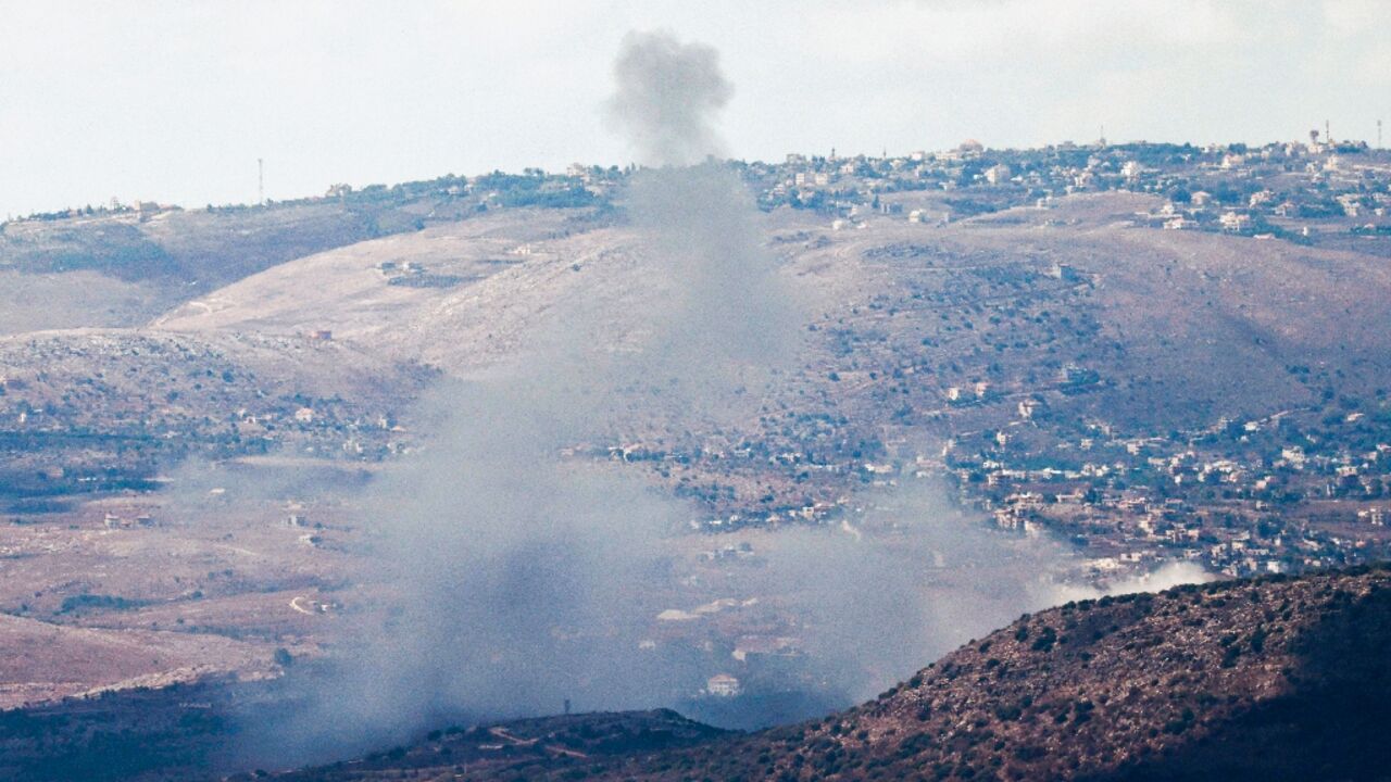 Israeli bombardment of the village of Blida in southern Lebanon on September 17