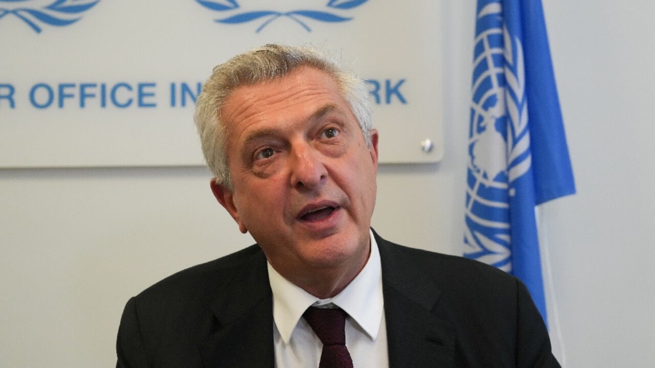 UNHCR chief Filippo Grandi, pictured in September 2024, says Lebanon is facing 'a terrible crisis'