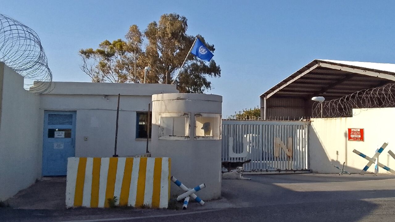 The United Nations peacekeeping mission base in Naqura, on Lebanon's southern coast
The United Nations peacekeeping mission base in Naqura, on Lebanon's southern coast