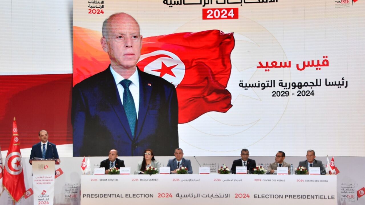 President Kais Saied was re-elected but with a diminished turnout