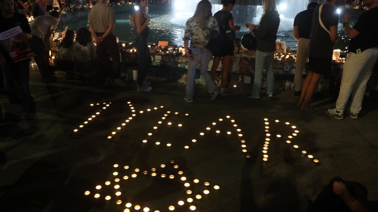 A commemoration in the Israeli coastal city of Tel Aviv A commemoration in the Israeli coastal city of Tel Aviv