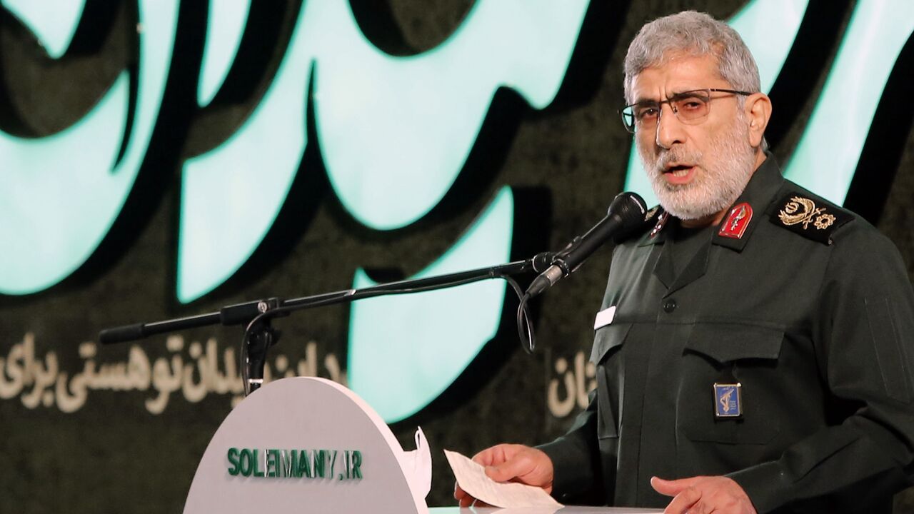 Iranian Quds Force commander Ismail Qaani.