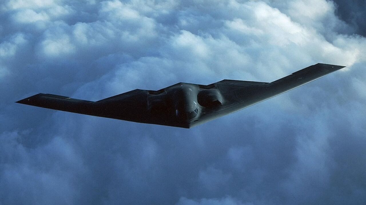 The B-2 is a stealth aircraft capable of flying non-stop from the US, with a payload of 40,000 pounds of bombs