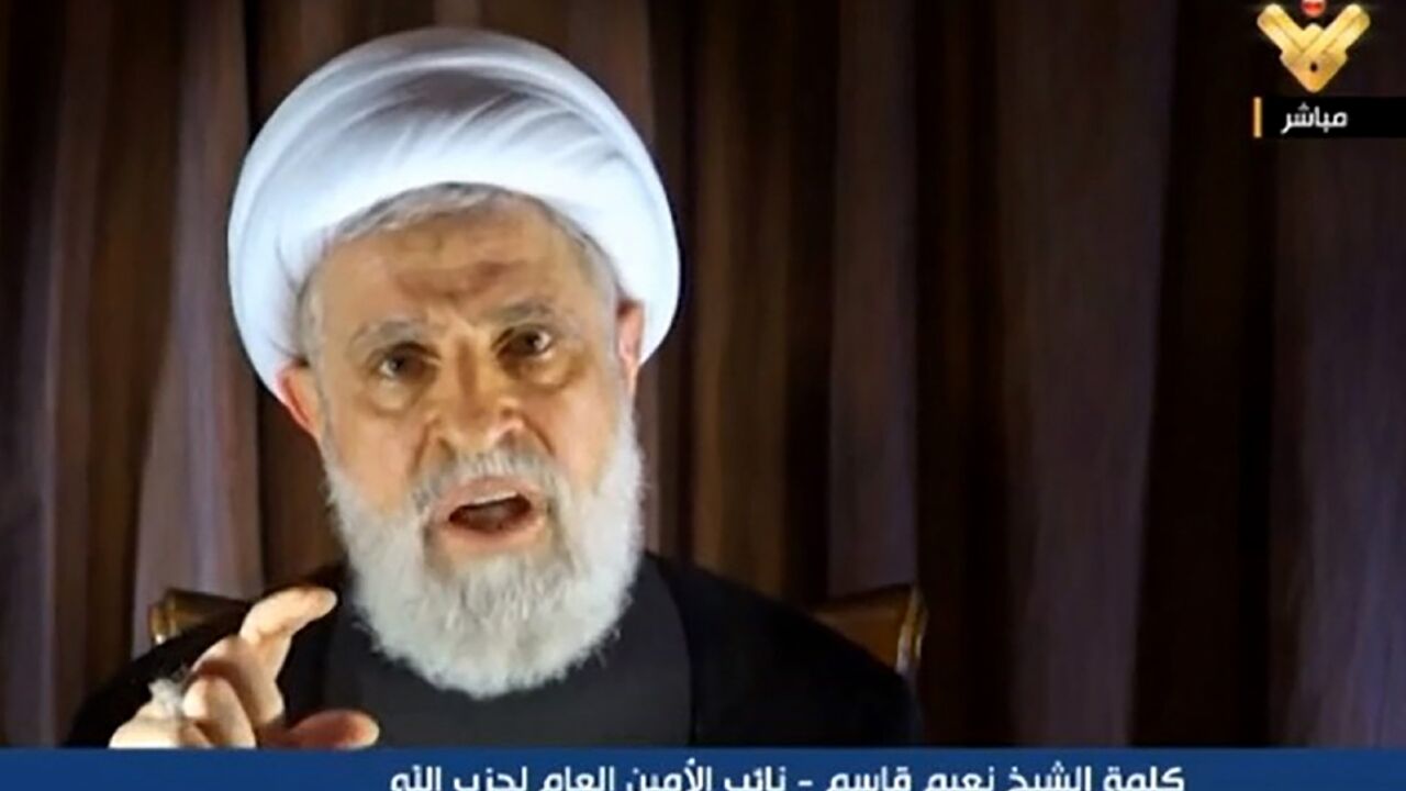 Qassem on Hezbollah's Al-Manar television channel: "We support the political efforts ... towards a ceasefire" Qassem on Hezbollah's Al-Manar television channel: "We support the political efforts ... towards a ceasefire"