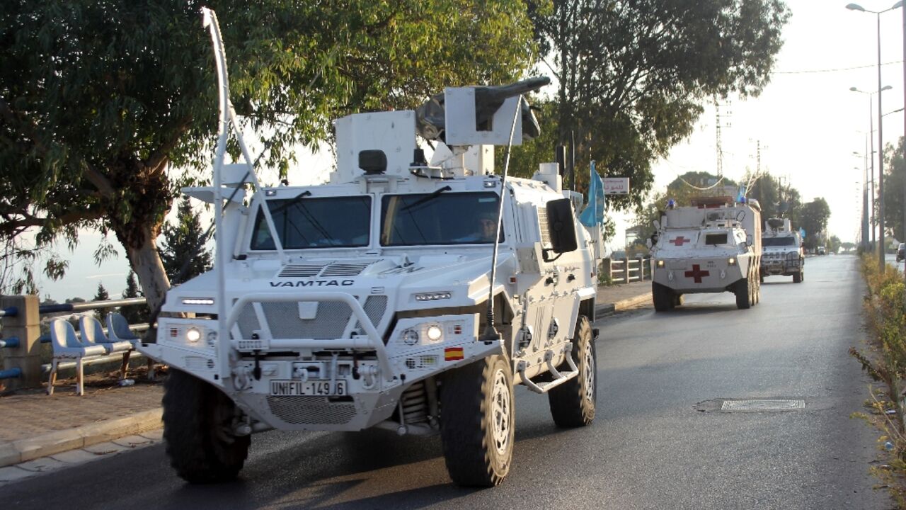 UNIFIL peacekeepers in the Marjayoun area of southern Lebanon accompany Lebanese Red Cross ambulances during the war between Israel and Hezbollah UNIFIL peacekeepers in the Marjayoun area of southern Lebanon accompany Lebanese Red Cross ambulances during the war between Israel and Hezbollah