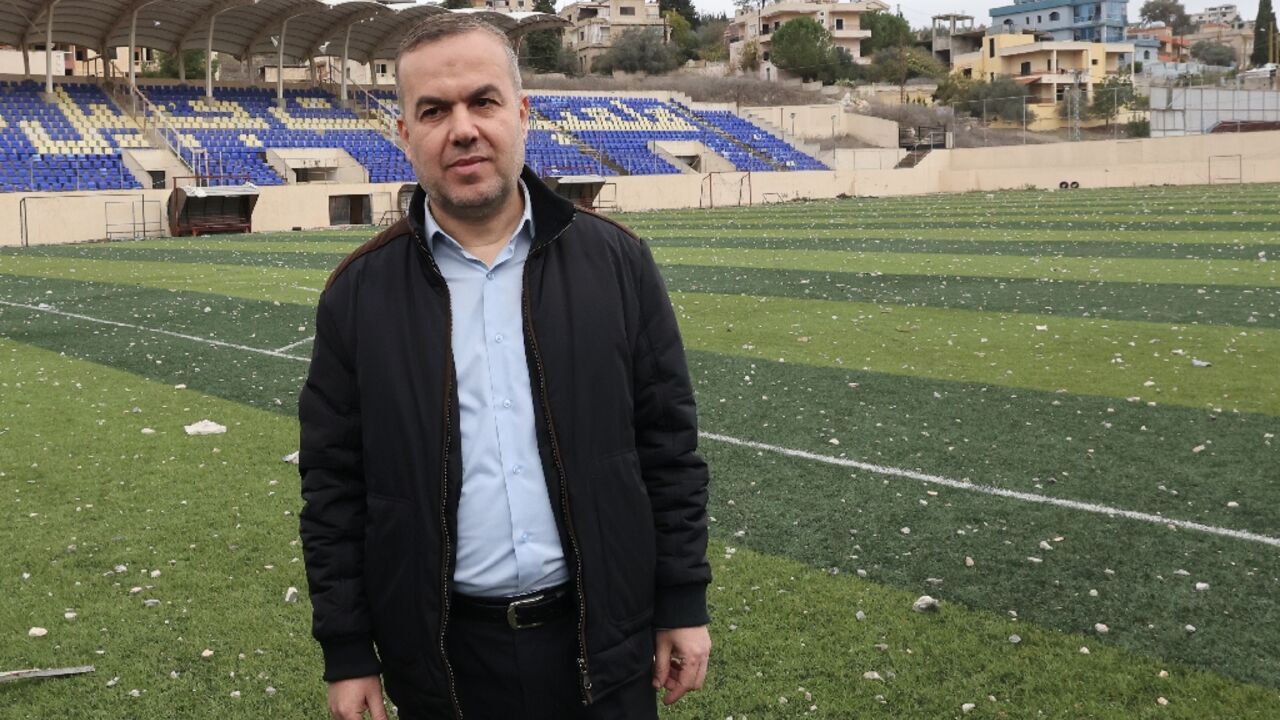 Hezbollah lawmaker Hassan Fadlallah visits the Lebanese border town of Bint Jbeil after a ceasefire took effect between the Iran-backed group and Israel.