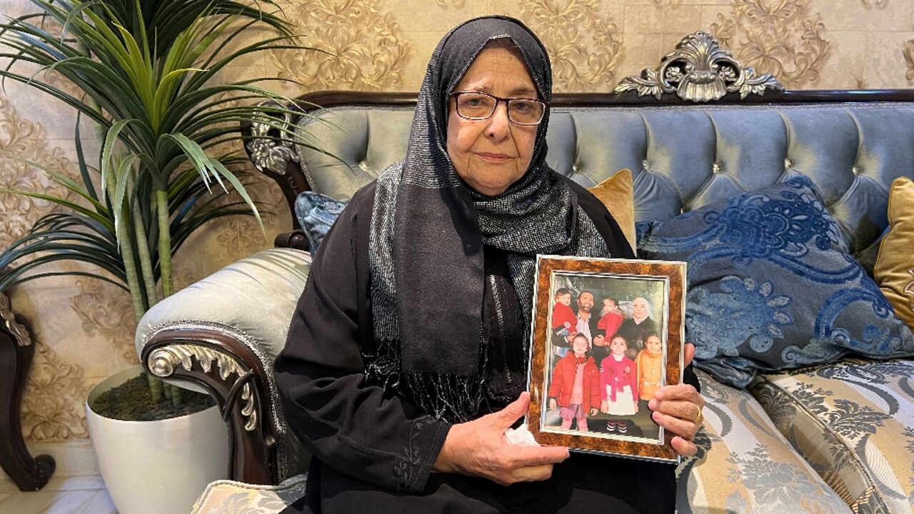 Najah Mardini, the mother of detained Syrian dentist and former national chess champion Rania al-Abassi, hopes she will be able to hold her daughter and grandchildren once again Najah Mardini, the mother of detained Syrian dentist and former national chess champion Rania al-Abassi, hopes she will be able to hold her daughter and grandchildren once again