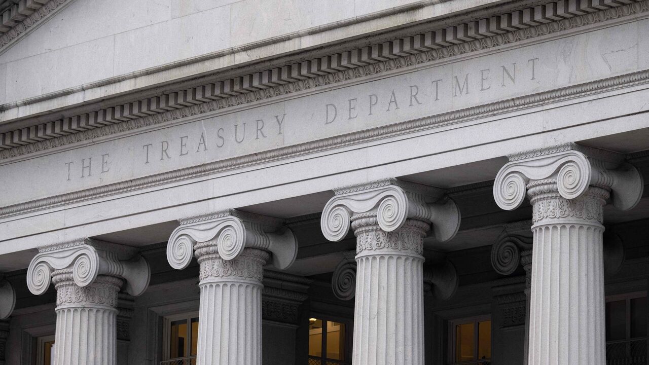 The US Treasury Department building  in Washington, DC, Jan. 19, 2023.