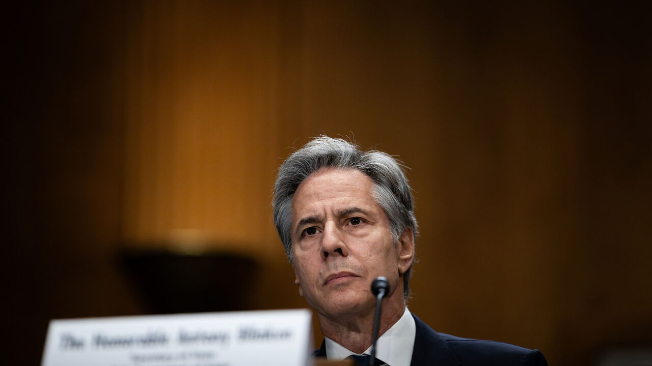 Secretary of State Antony Blinken testifies about the fiscal year 2025 needs of the State Department during a Senate Foreign Relations Committee hearing. Washington, DC, May 21, 2024.