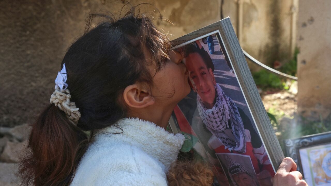Ten-year-old Palestinian girl Batoul Bsharat mourns for her younger brother Reda, who was killed along with two of their cousins in an Israeli drone strike on Wednesday. Ten-year-old Palestinian girl Batoul Bsharat mourns for her younger brother Reda, who was killed along with two of their cousins in an Israeli drone strike on Wednesday.