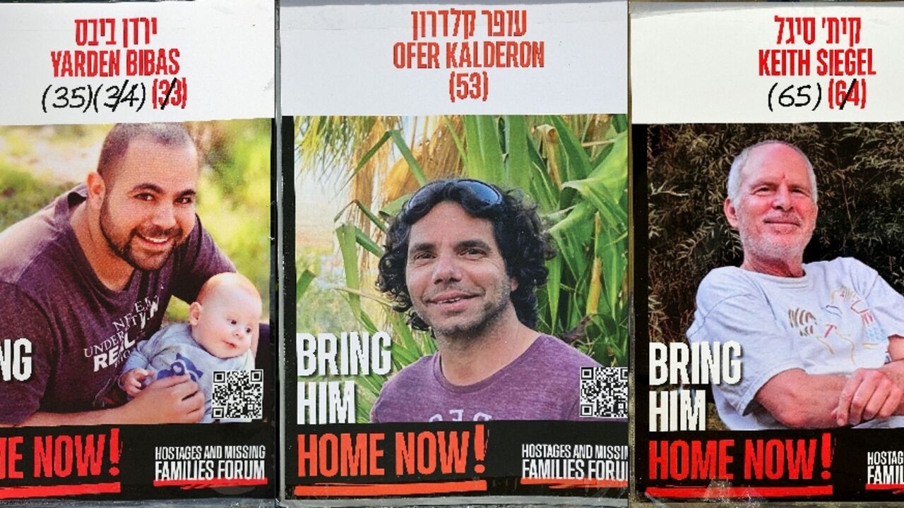 Hamas is to free three Israeli hostages in Saturday's exchange for prisoners (L to R) -- Yarden Bibas, Ofer Kalderon and Keith Siegel.