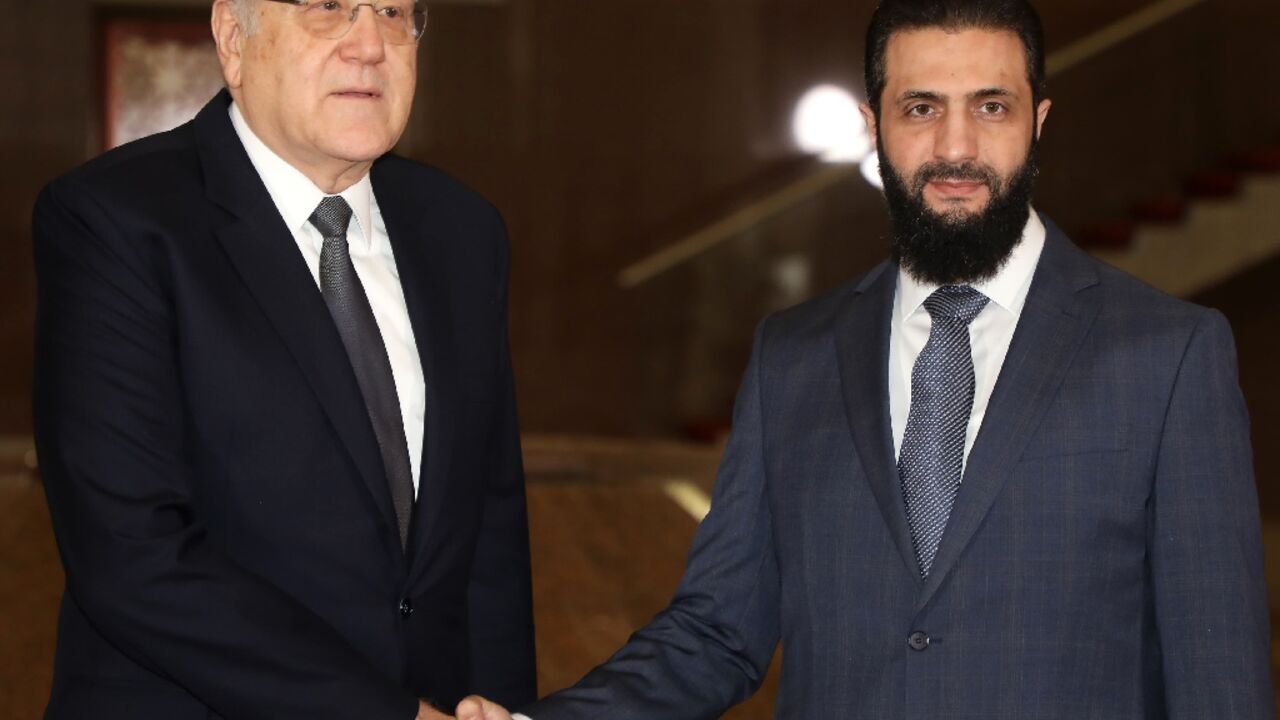 Prime Minister Najib Mikati and Syria's new leader Ahmed al-Sharaa hope for a fresh start in relations Prime Minister Najib Mikati and Syria's new leader Ahmed al-Sharaa hope for a fresh start in relations