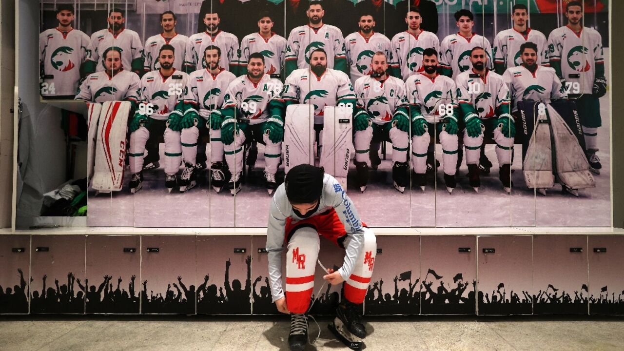 The Iranian women's ice hockey league played its inaugural round in December 2021