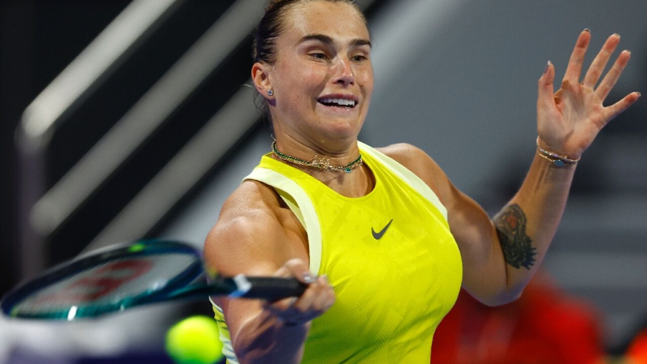 Aryna Sabalenka has struggled in the Gulf after reaching the final of last month's Australian Open Aryna Sabalenka has struggled in the Gulf after reaching the final of last month's Australian Open