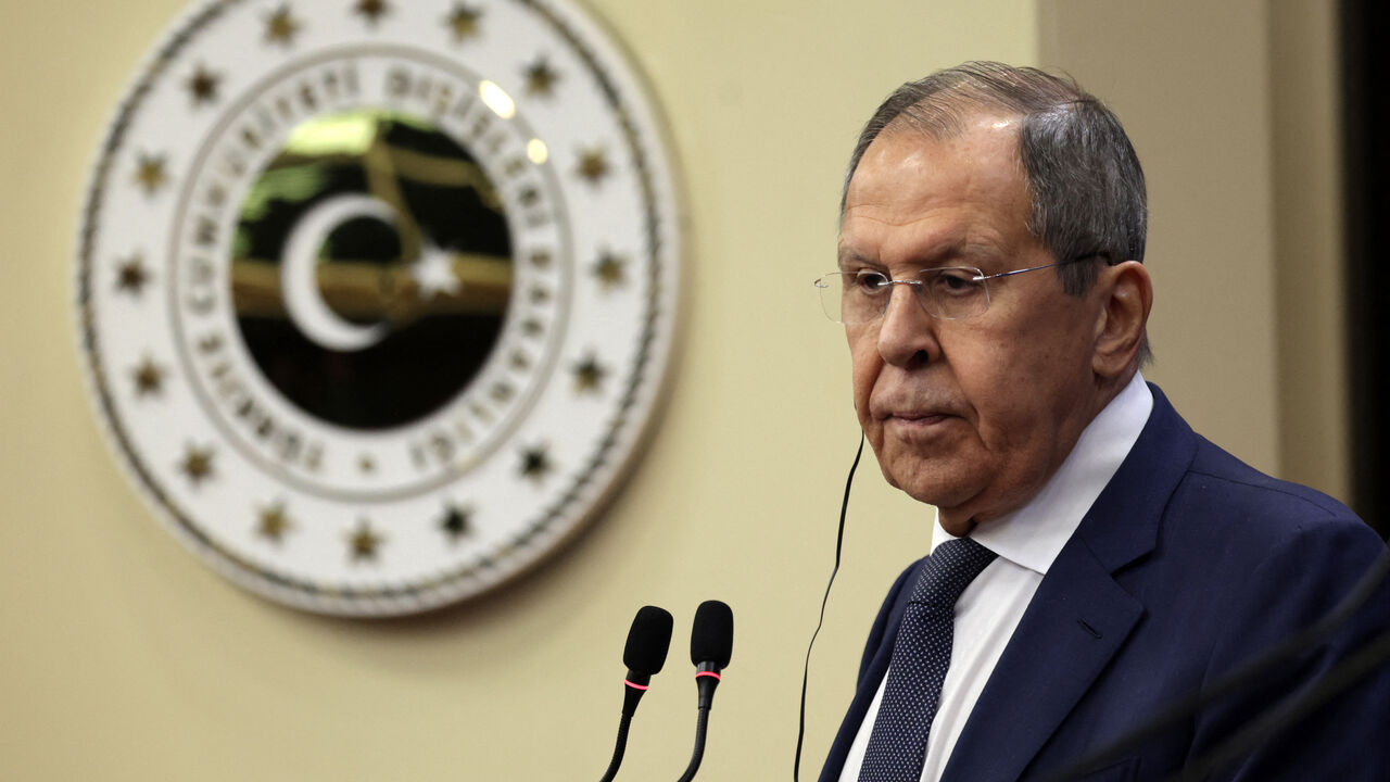 Russia's Foreign Minister Sergey Lavrov looks on as he attends a joint press conference with his Turkish counterpart in Ankara on February 24, 2025. (Photo by Adem ALTAN / AFP) (Photo by ADEM ALTAN/AFP via Getty Images)
