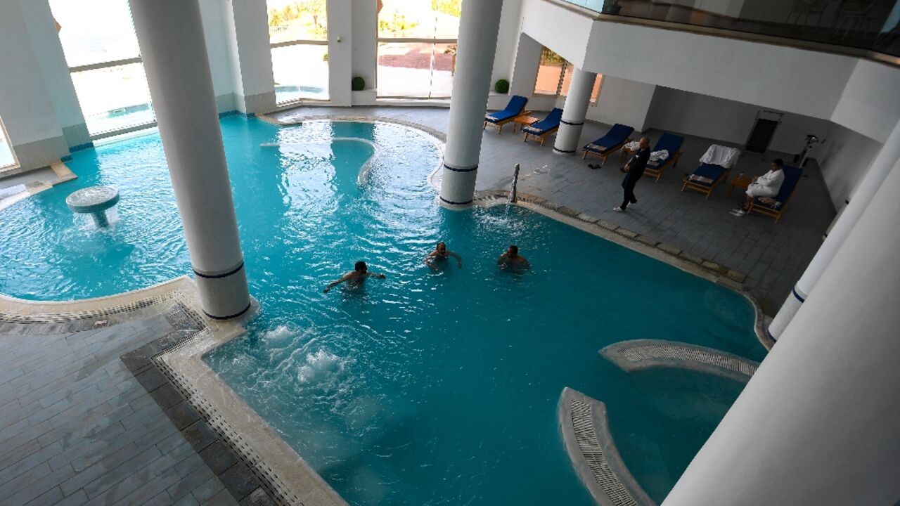 The Korbous thermal spa is perched on a hill an hour's drive from Tunis