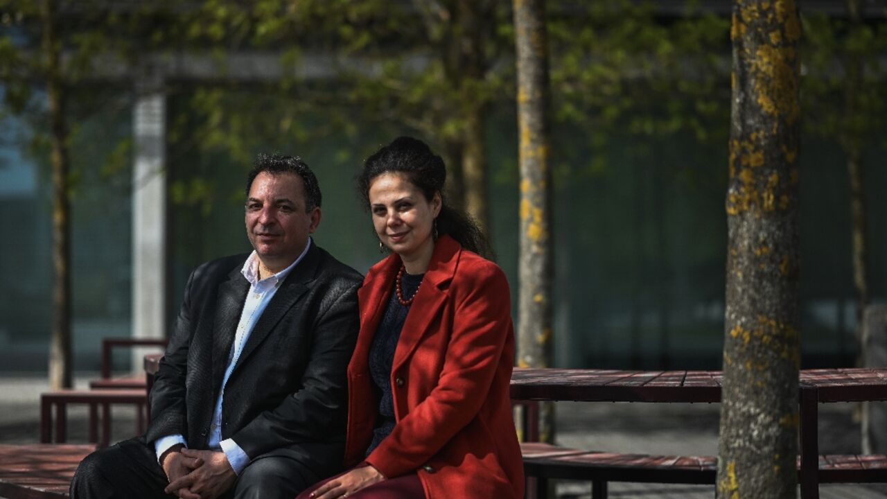Mazen Darwish,lawyer and founder of the Syrian Center for Media and Freedom of Expression, with his wife Yara Bader Mazen Darwish,lawyer and founder of the Syrian Center for Media and Freedom of Expression, with his wife Yara Bader