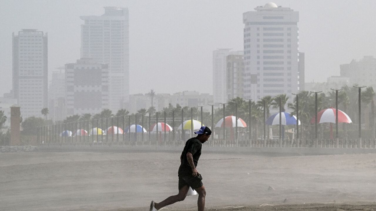 A sandstorm grips the UAE emirate of Fujairah on April 16. Less than two weeks later, temperatures in the emirate peaked at 46.6 degrees Celsius (115.9 Fahrenheit), the second highest ever recorded in the Gulf state in April. A sandstorm grips the UAE emirate of Fujairah on April 16. Less than two weeks later, temperatures in the emirate peaked at 46.6 degrees Celsius (115.9 Fahrenheit), the second highest ever recorded in the Gulf state in April.